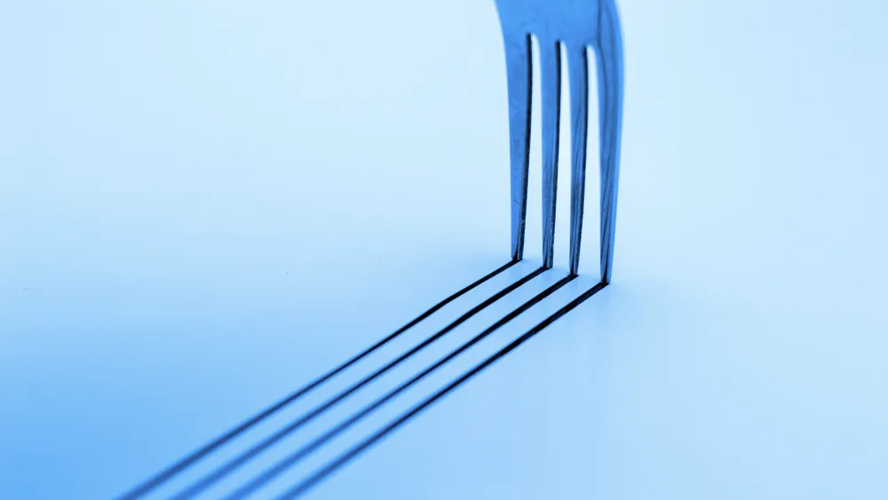 Un tenedor —fork en inglés. Imagen: Shutterstock