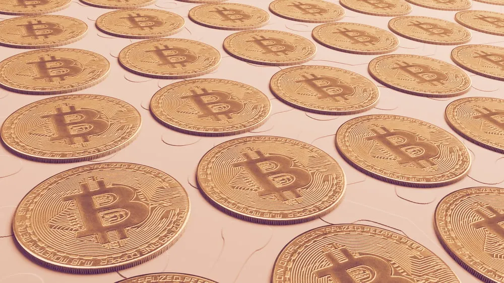 A spread of Bitcoin coins. Image: Shutterstock.