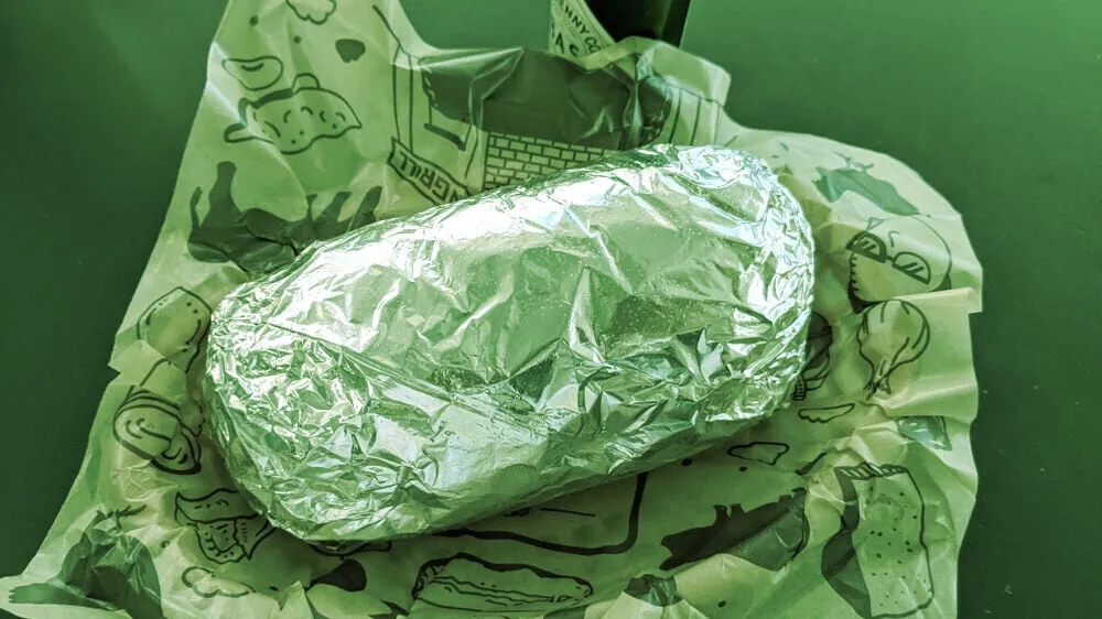 Burrito de Chipotle. Imagen: Shutterstock