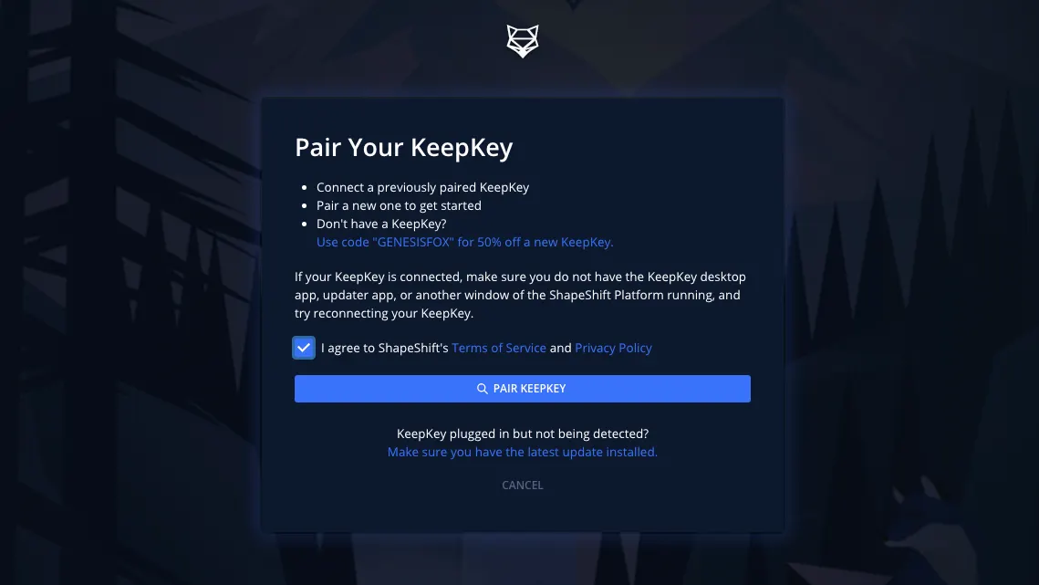 KeepKey Setup