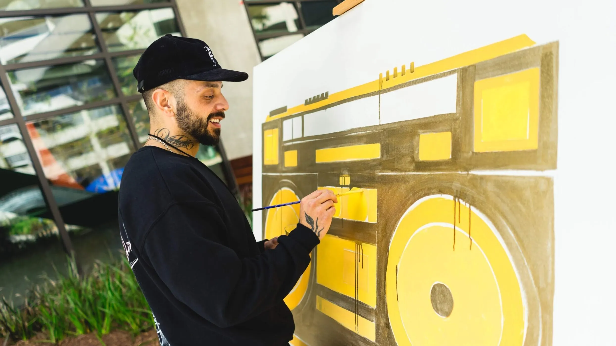 The golden boombox is going for 50 ETH. IMAGE: Rick R.L.
