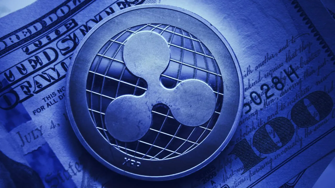 Una moneda de XRP. Imagen: Shutterstock