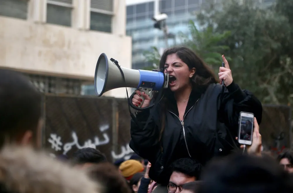 Protestors get angry at banks