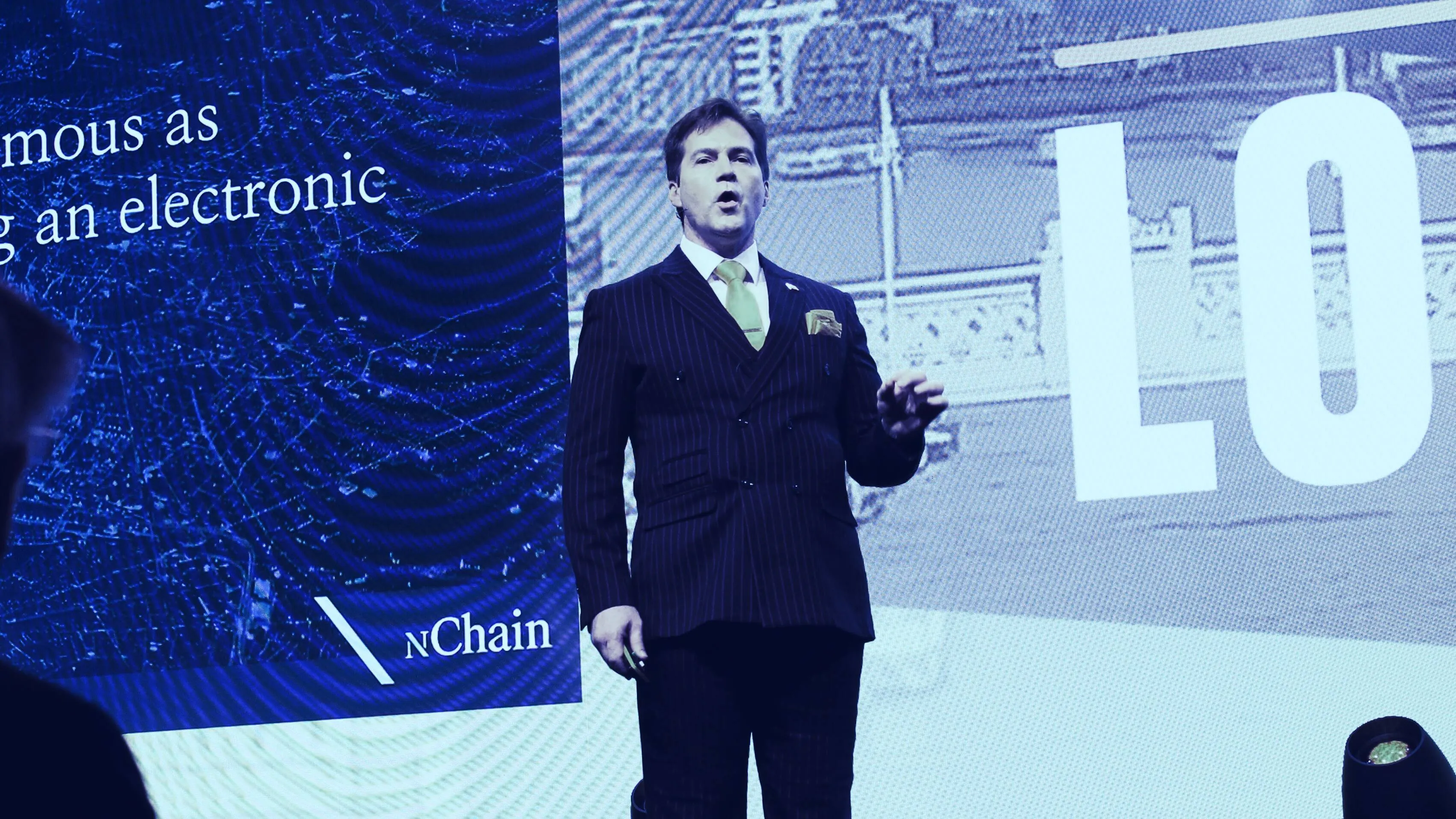 Craig Wright, hablando en Coingeek 2020. Imagen: Shutterstock.