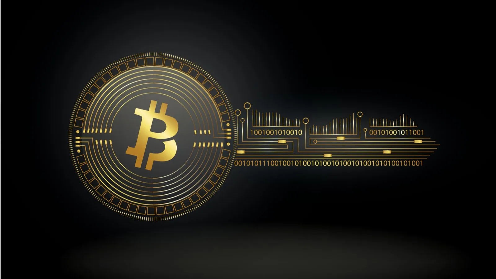 Digital image of bitcoin