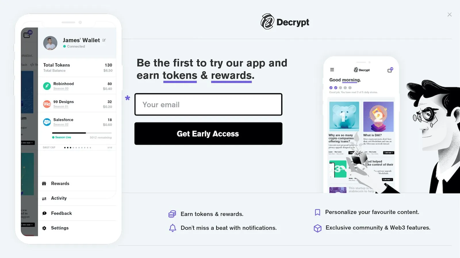 Decrypt launches its own token.