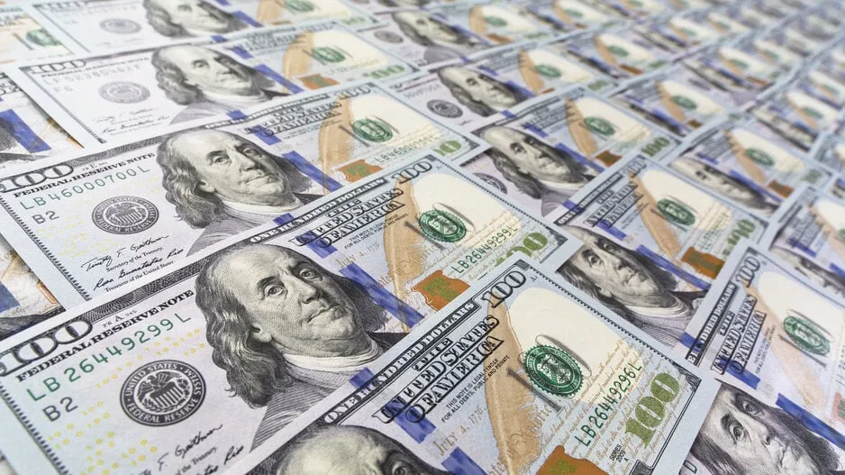 U.S. dollars. Image: Shutterstock.