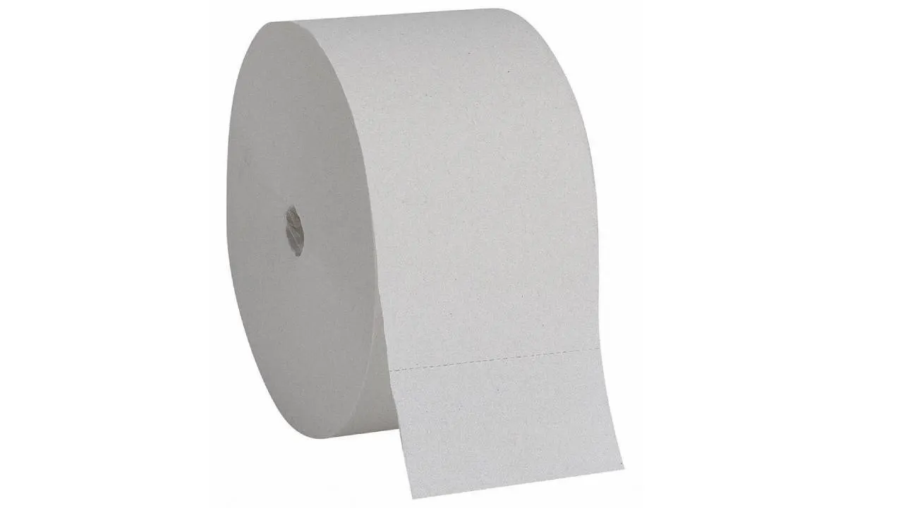 A roll of toilet paper