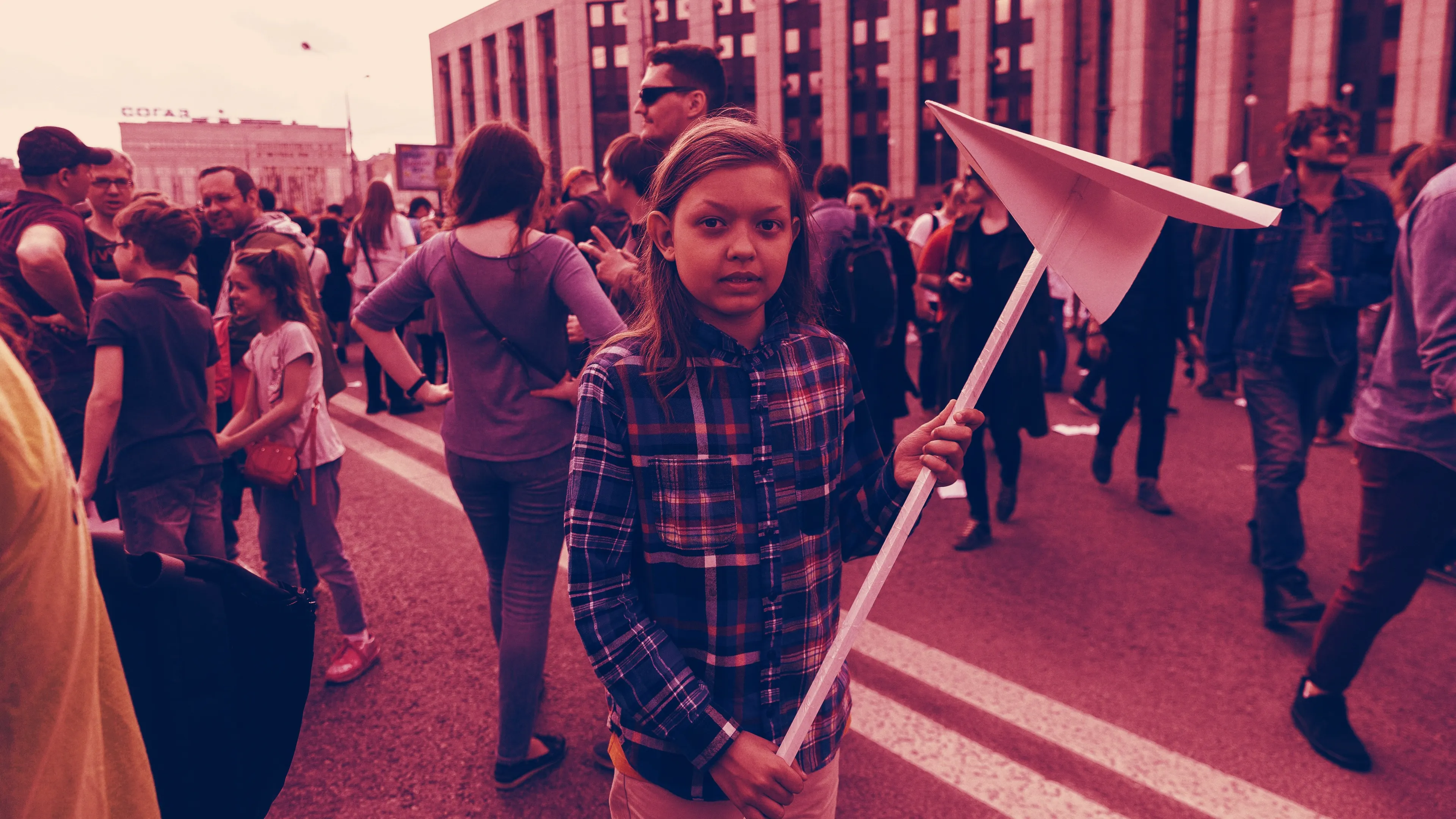 Una manifestación en 2018 en apoyo a Telegram en Moscú. Imagen: Shutterstock