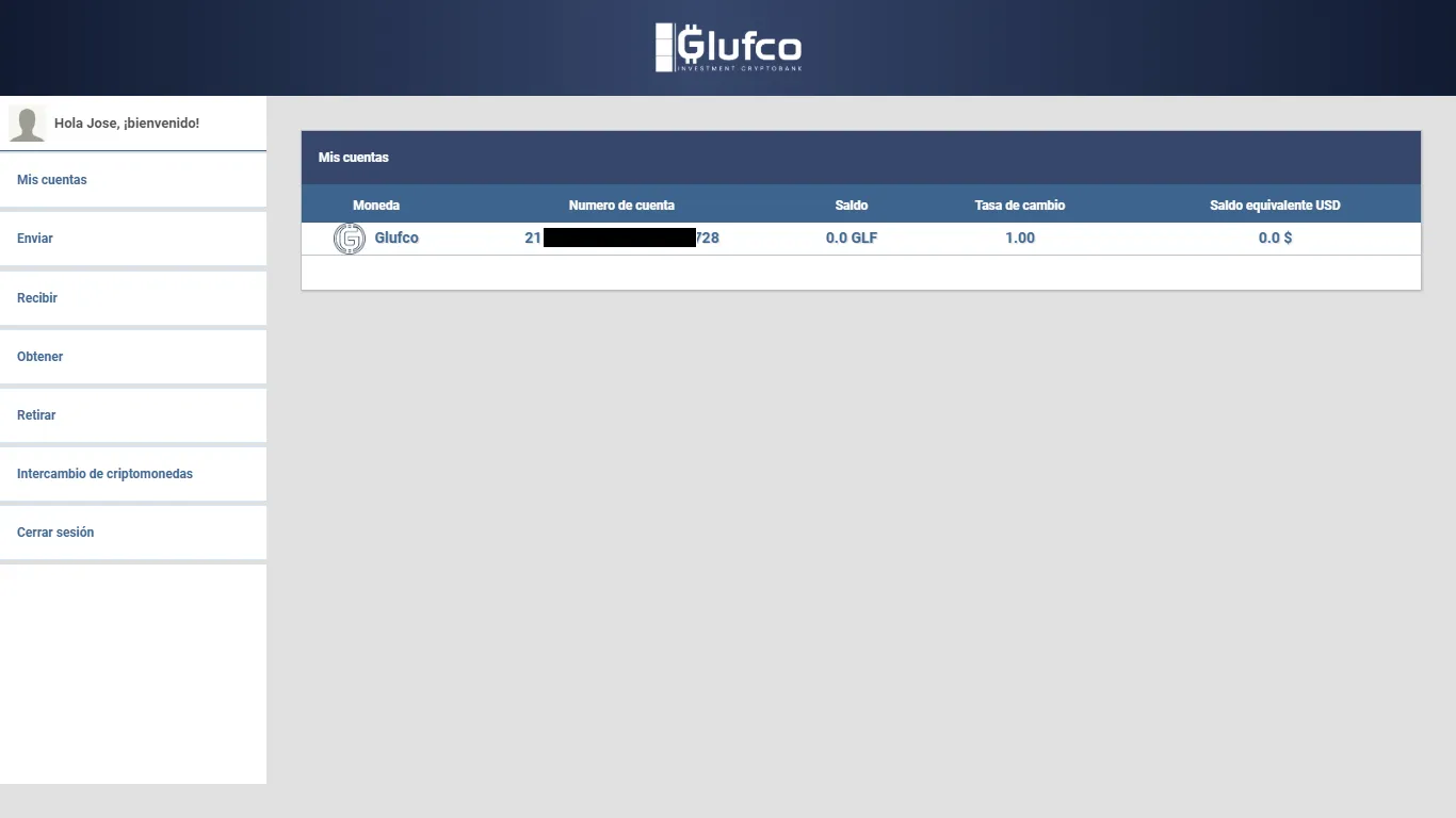 Glufco desarrolló una webapp como primera parte de un ecosistema de criptomonedas completo para Venezuela. Imagen: Glufco