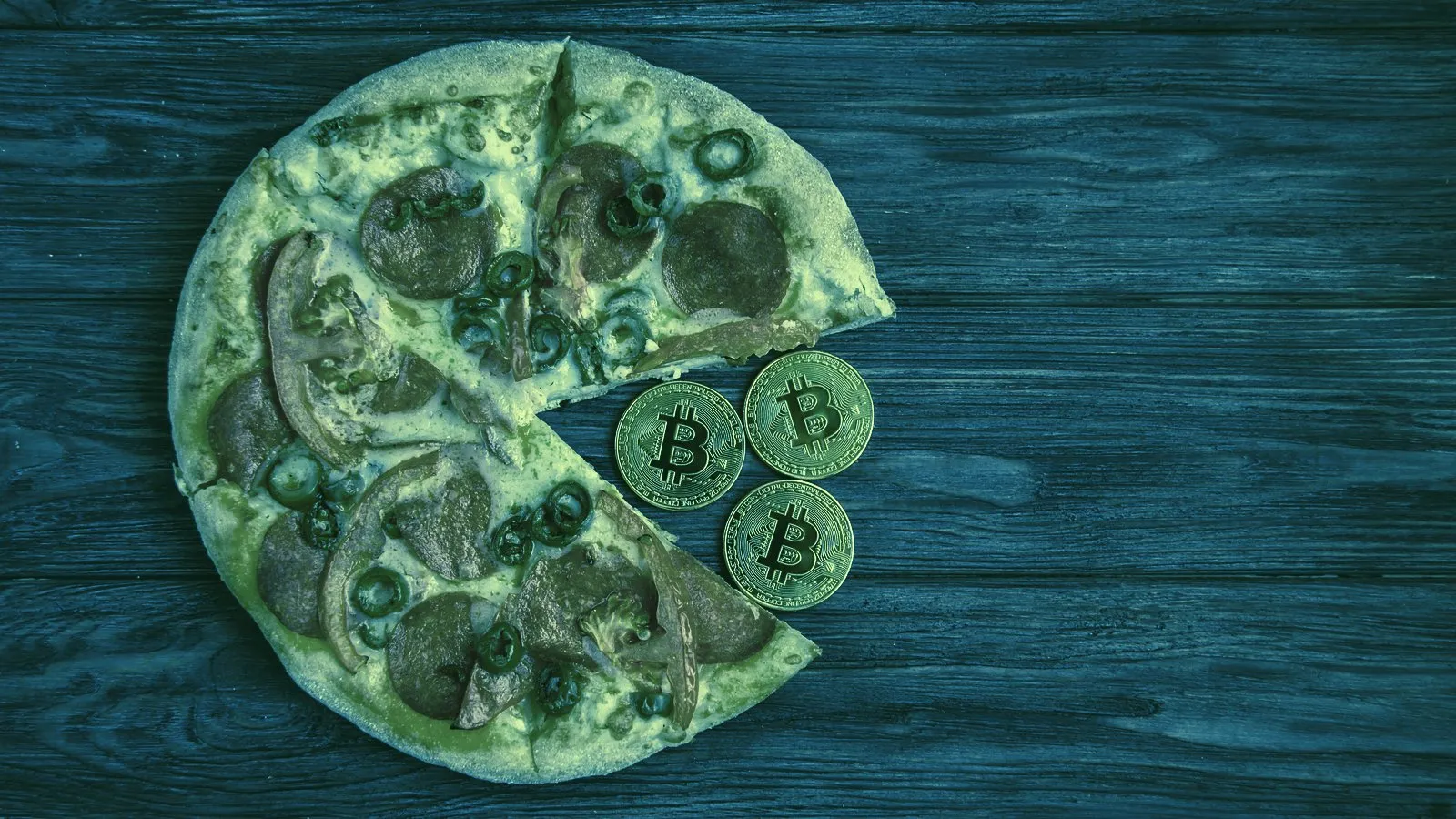 The crypto community is celebrating the anniversary of Bitcoin Pizza Day. Image: Shutterstock