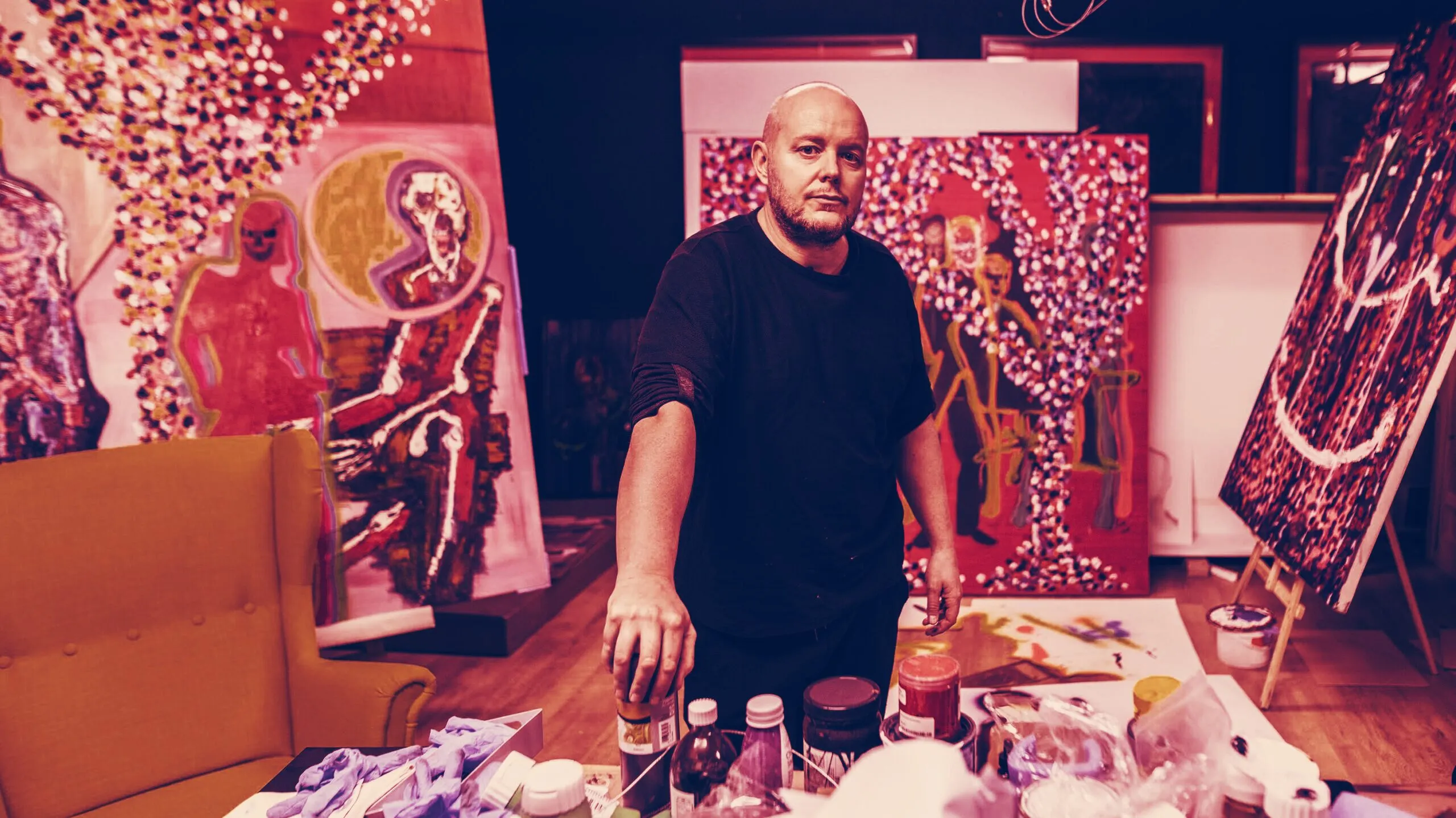UK artist Lincoln Townley is selling his new art collection online for Bitcoin. Image: Lincoln Townley