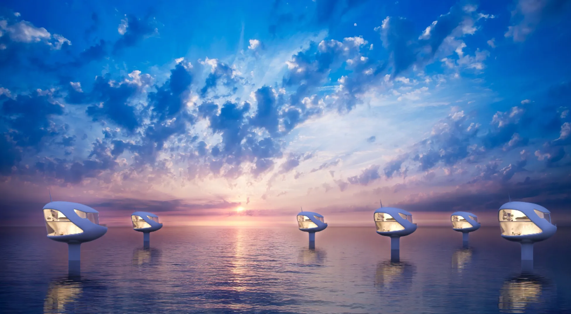 The "sea pods" start at $200,000. Image: Ocean Builders.
