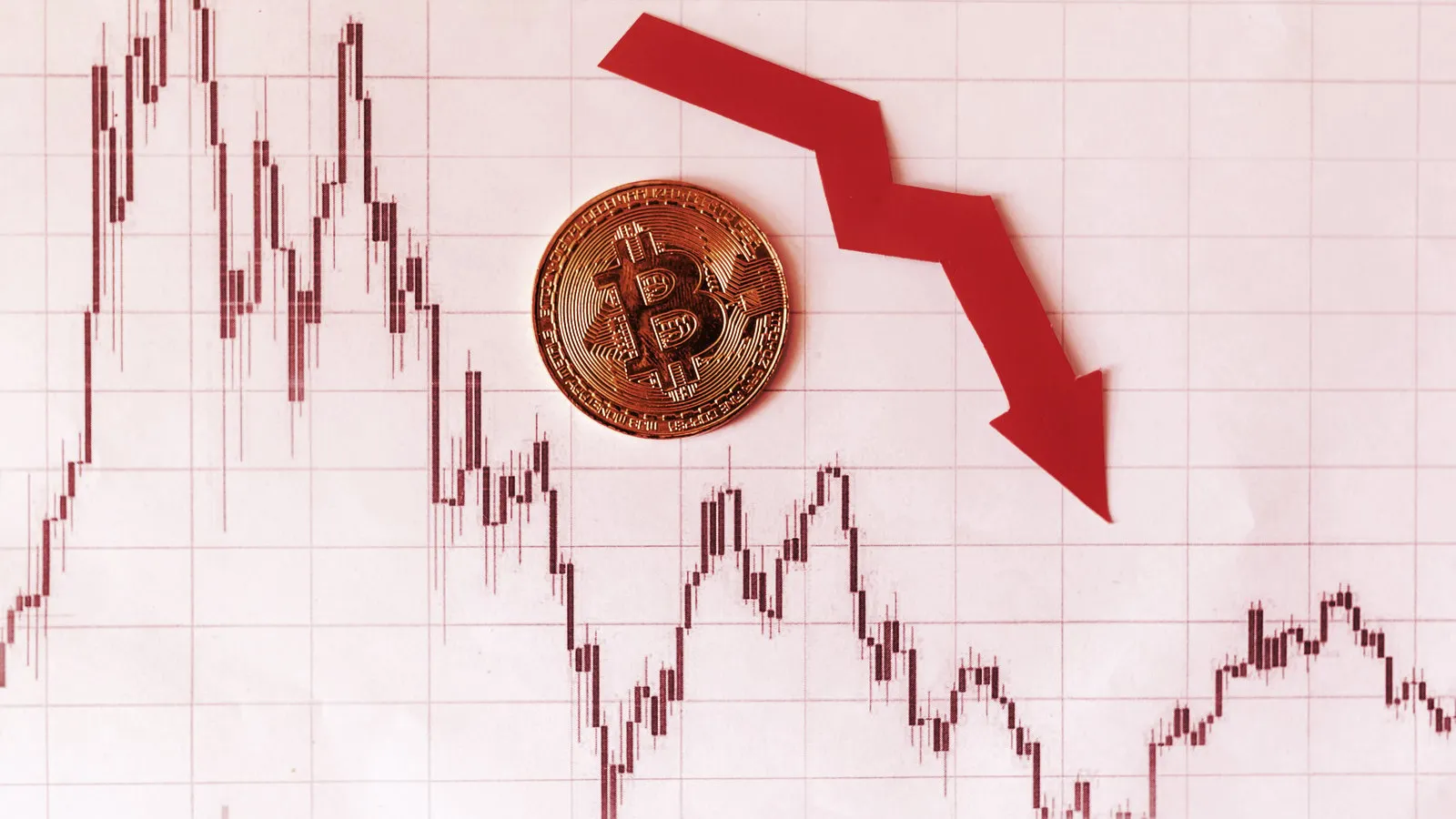 Bitcoin price falls again. Image: Shutterstock