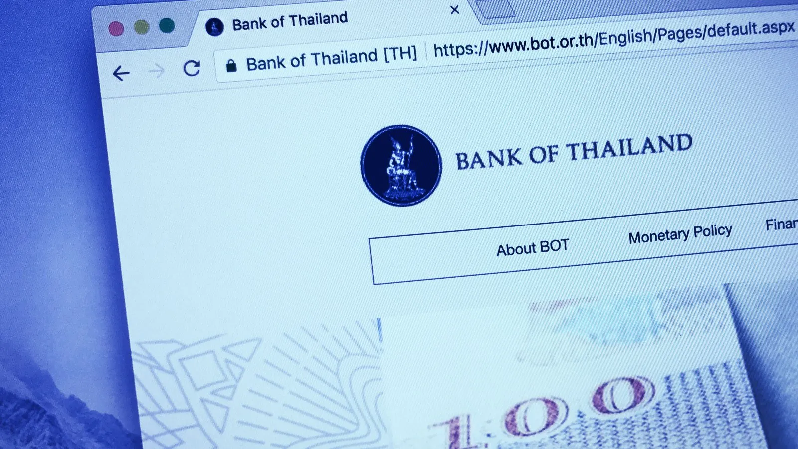 Bank o' Thailand. Image: Shutterstock