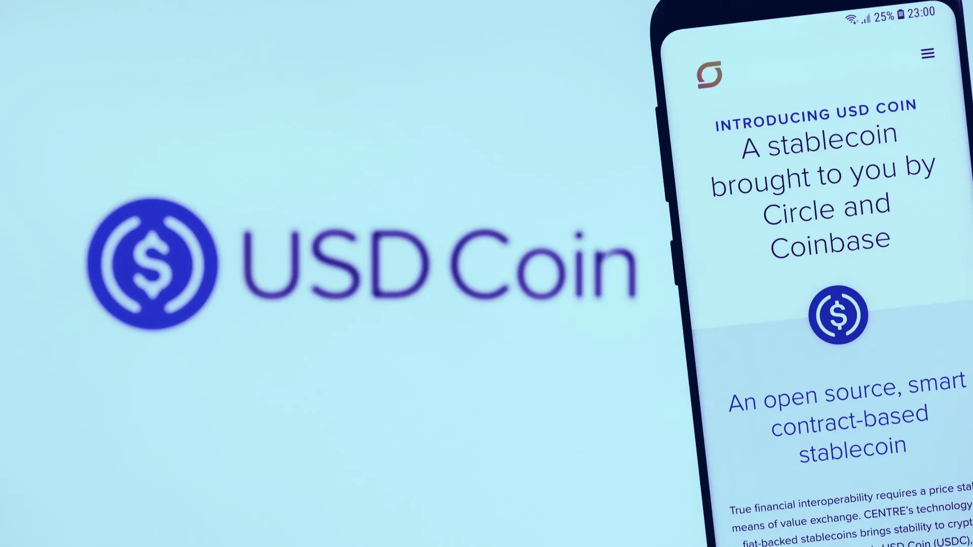 USDC is a stablecoin issued by Centre. Image: Shutterstock