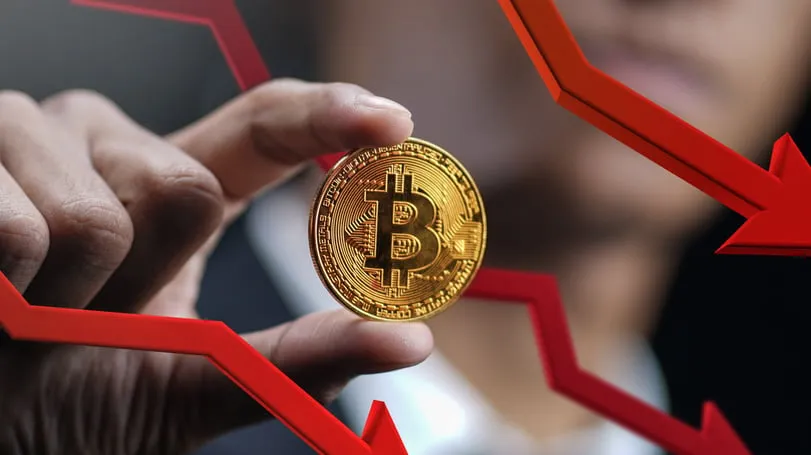 Bitcoin is down. Image: Shutterstock.