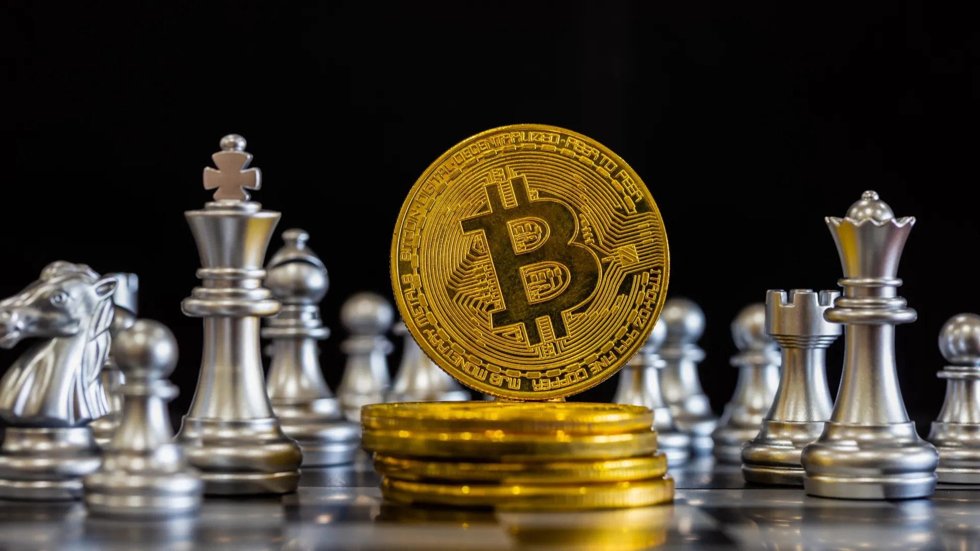 Bitcoin on a chess board