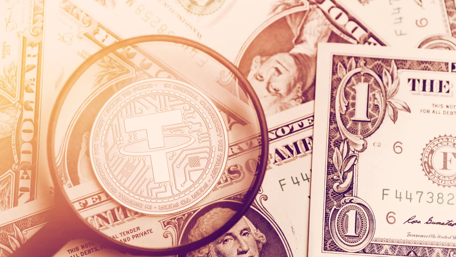 Tether is a US dollar-pegged stablecoin. Image: Shutterstock