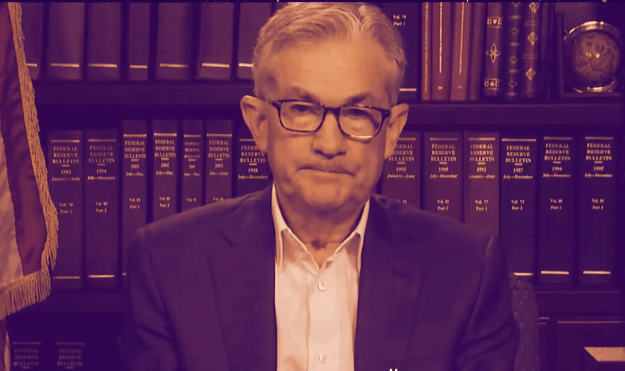 Fed Chair Jerome Powell speaking at Jackson Hole. Image: YouTube