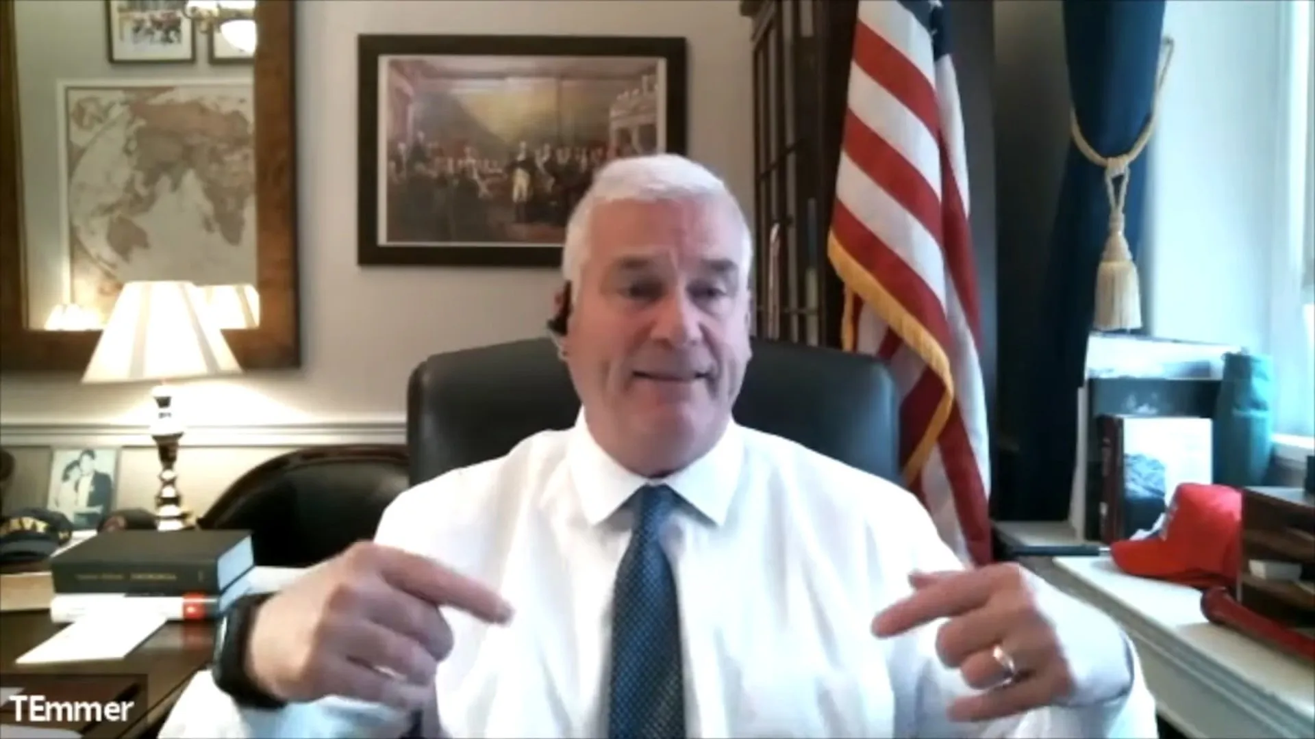 "The greatest gain is through the greatest risk," says Tom Emmer. Image: YouTube.
