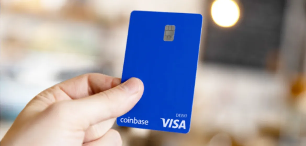 La tarjeta de débito de Coinbase. Imagen: Coinbase