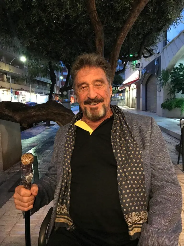 John McAfee was in Spain