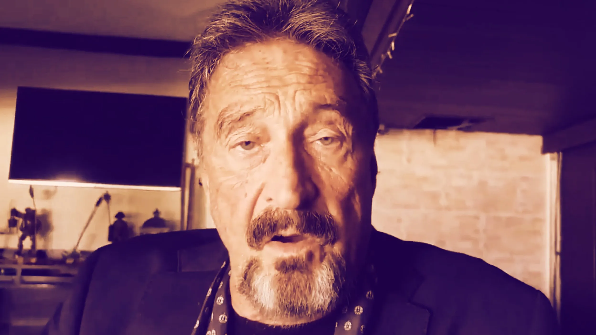 John McAfee is a tech millionaire turned crypto investor. Image: Shutterstock.