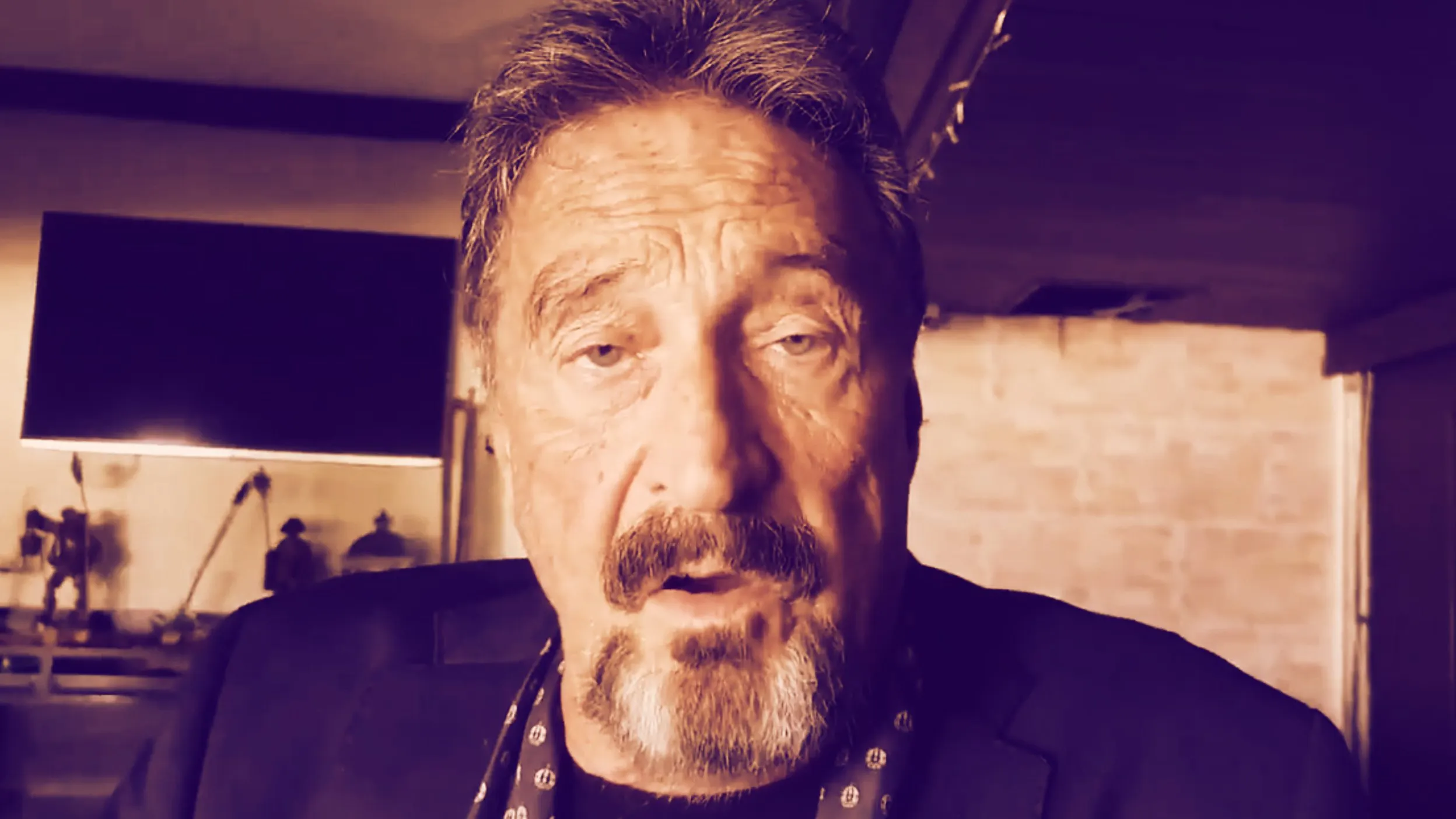 John McAfee was a tech millionaire turned crypto investor. Image: Shutterstock.