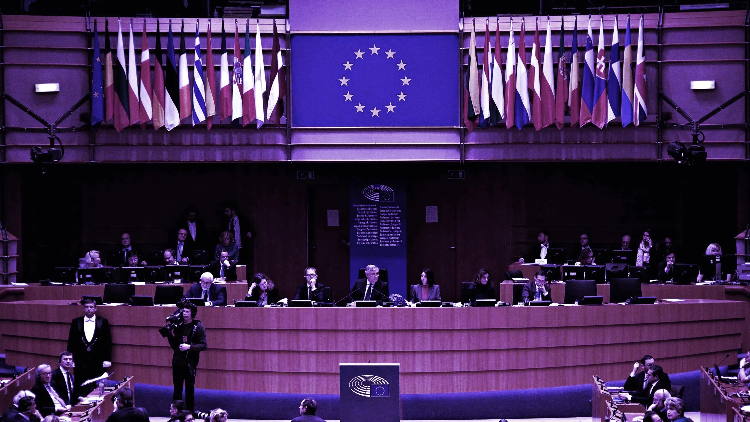 A European Parliament meeting in progress. Image: Shutterstock