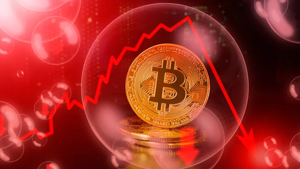 Bitcoin was close to an all-time high, but its price crashed overnight. Image: Shutterstock