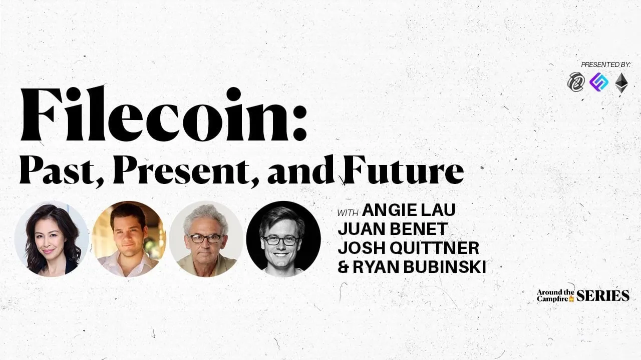 Watch our exclusive Around the Campfire event with Filecoin.