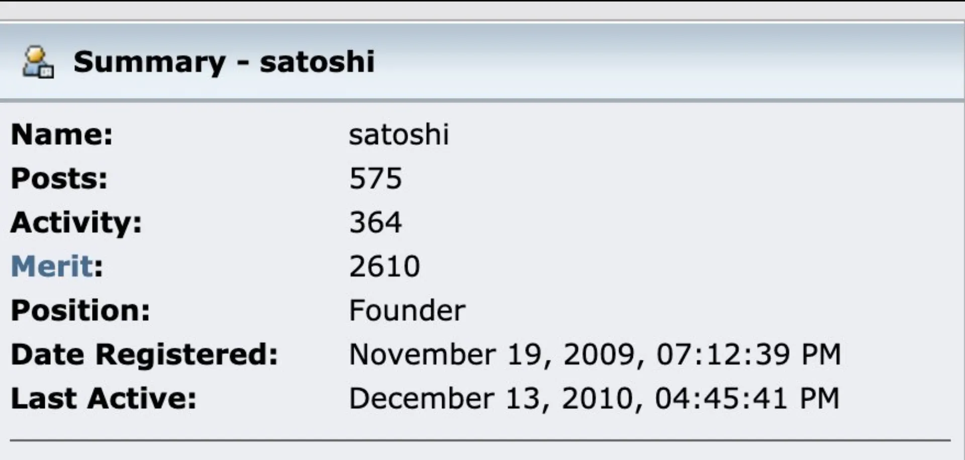 La última conexión de Satoshi Nakamoto