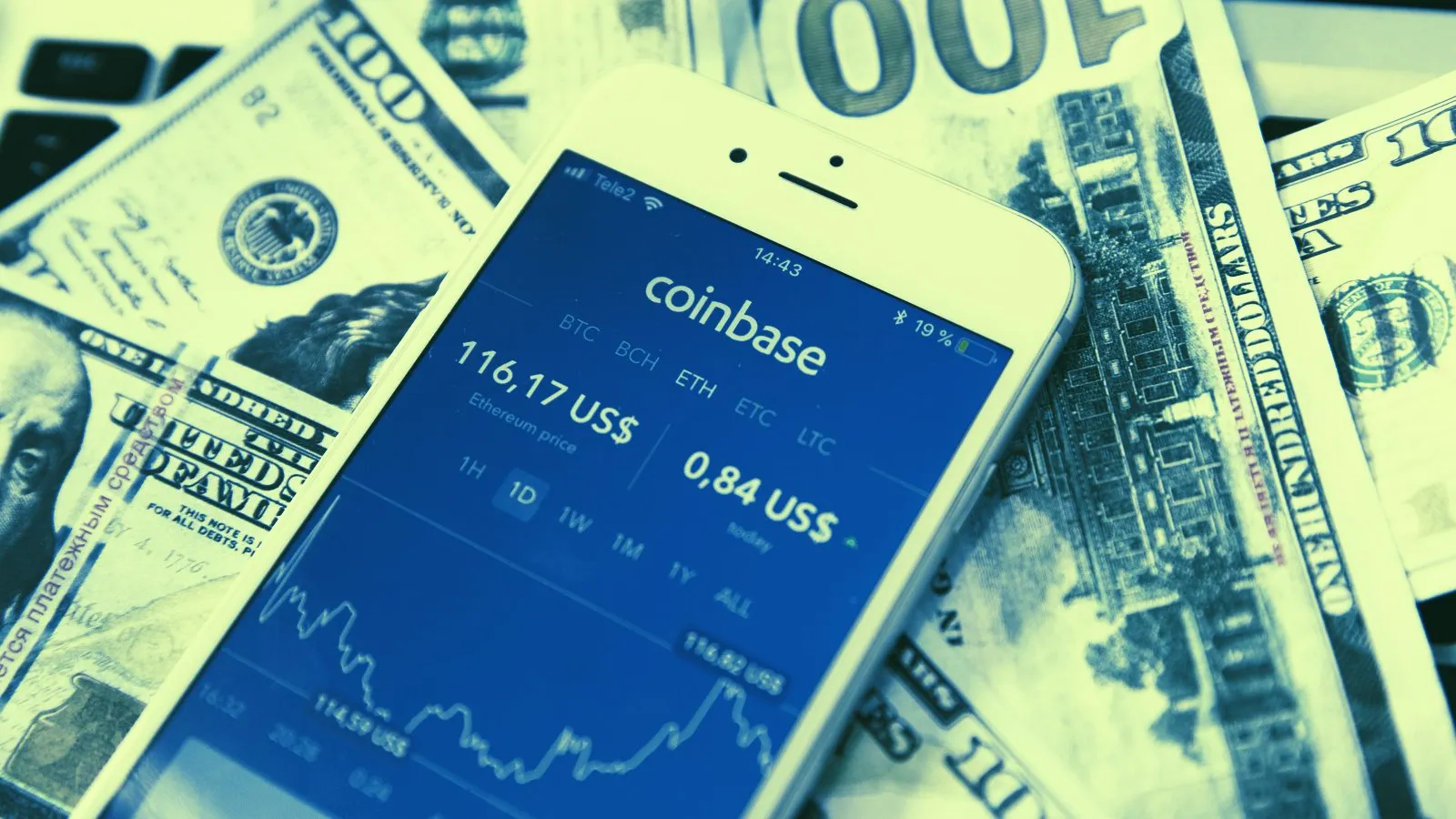 Coinbase . Imagen: Shutterstock