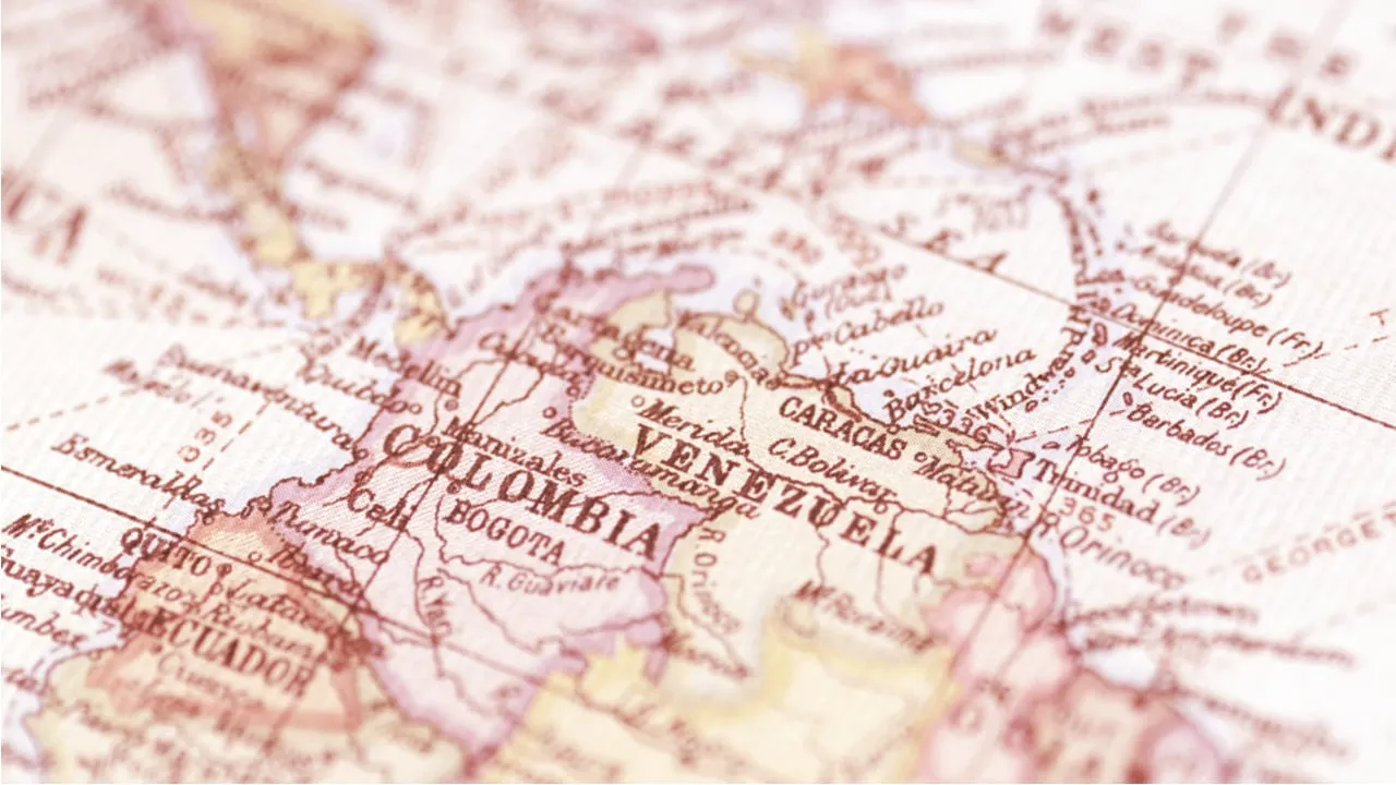 Colombia y Venezuela. Imagen: Shutterstock
