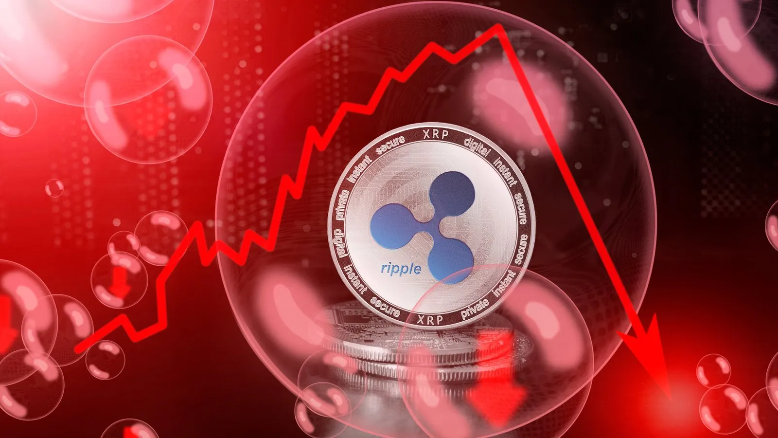 XRP's price drop. Image: Shutterstock