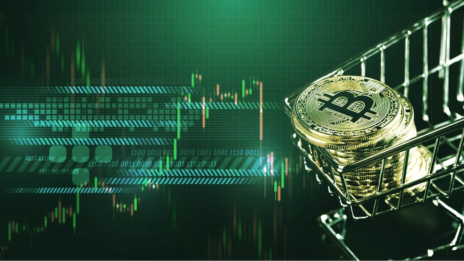 Bitcoin cart. Image: Shutterstock