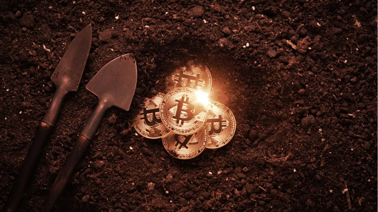 Los mineros de Bitcoin están escarbando el alto precio y las tasas. Imagen: Shutterstock