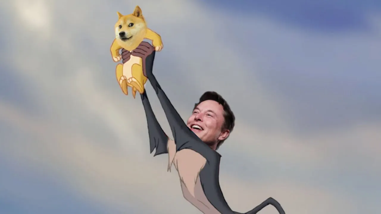 Elon Musk y Dogecoin. El círculo de la vida. Imagen: Twitter