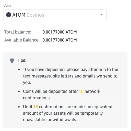 Buy ATOM