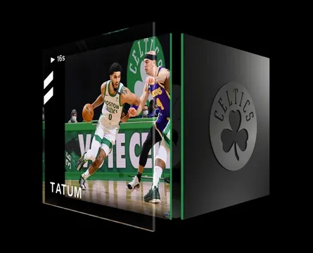 Jayson Tatum tirando a canasta