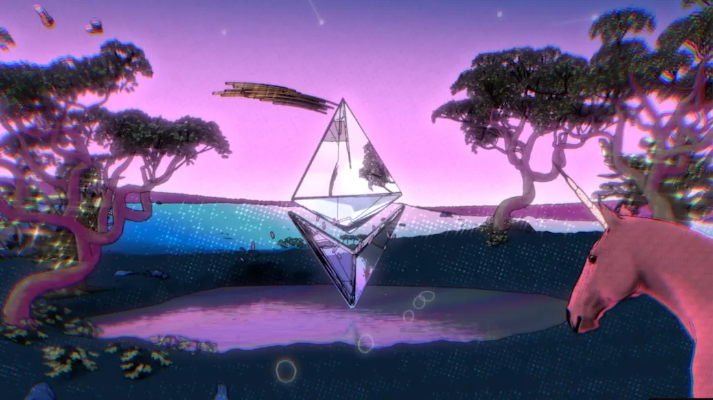 Uniswap's unicorn reaches the promised Ethereum land. Image: pplpleasr
