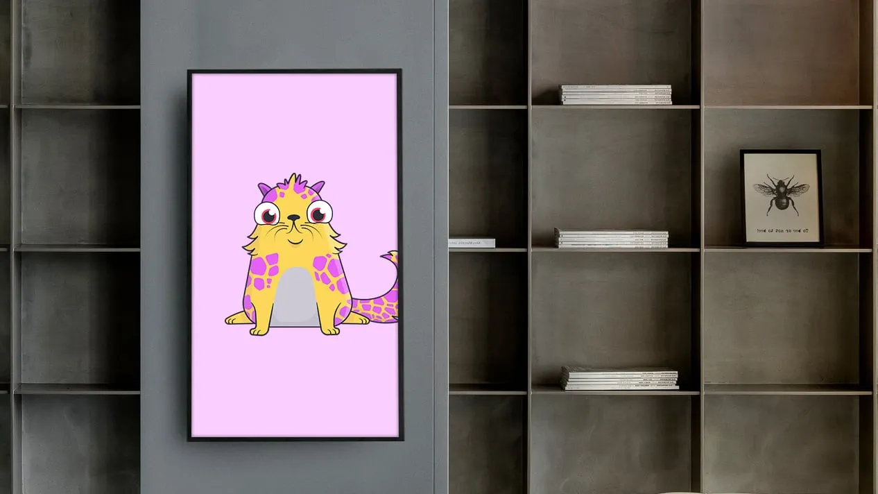 Qonos will display your NFTs in your own home. Image: Qonos.