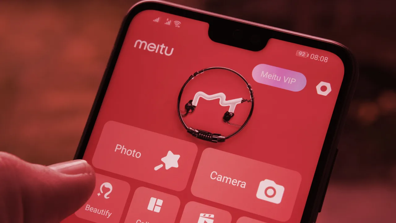 Meitu is a Chinese app maker. It owns a lot of Bitcoin. Image: Shutterstock