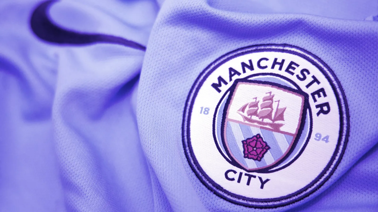Logo del Manchester City Football Club. Image: Shutterstock