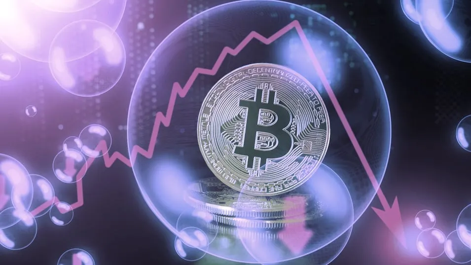 Bitcoin crash. Image: Shutterstock