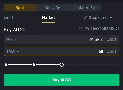 Buy ALGO