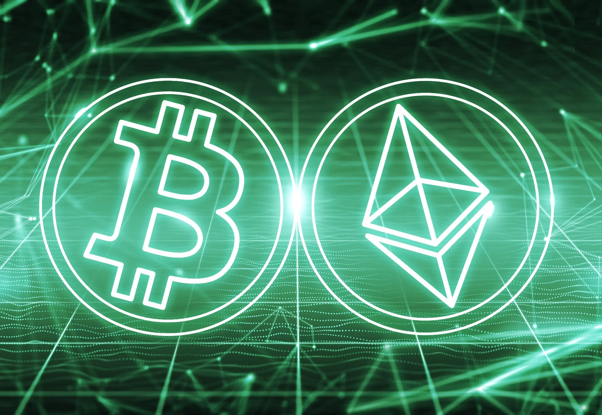 Bitcoin y Ethereum. Imagen: Shutterstock.