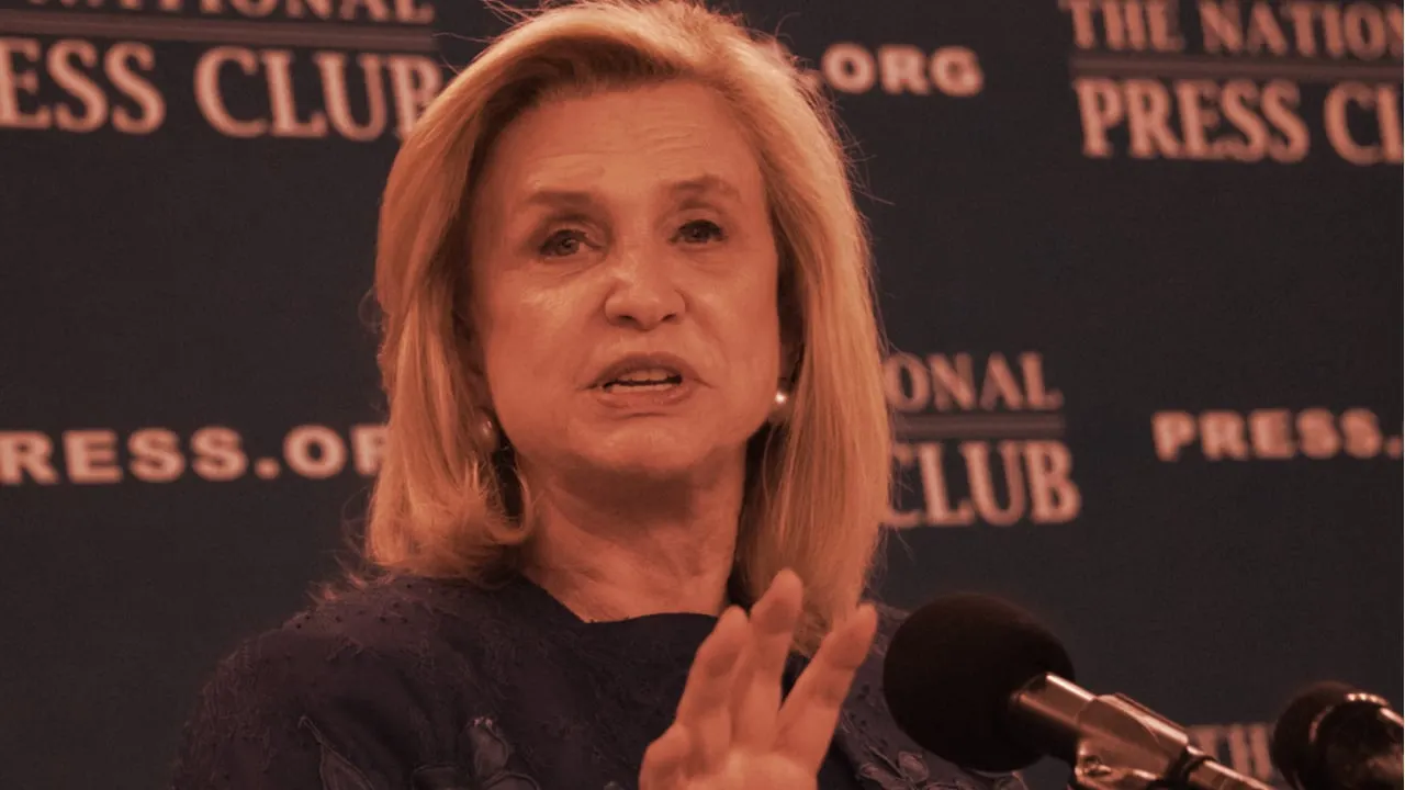 Rep. Carolyn Maloney. Image: Shutterstock