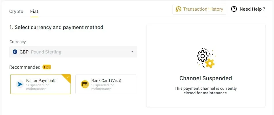 Binance screenshot